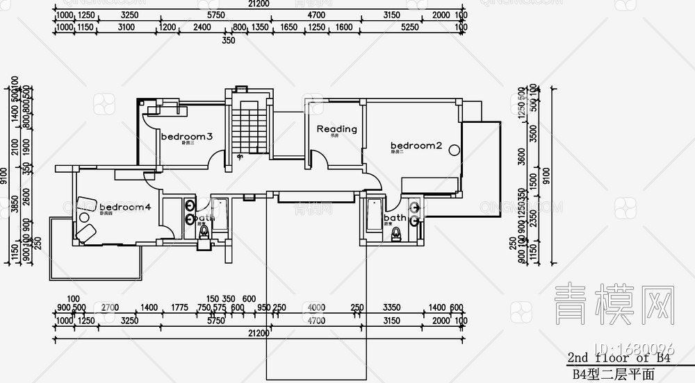 别墅住宅建筑 施工图【ID:1680096】