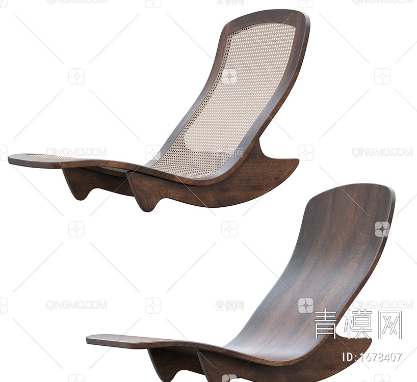 摇椅躺椅3D模型下载【ID:1678407】