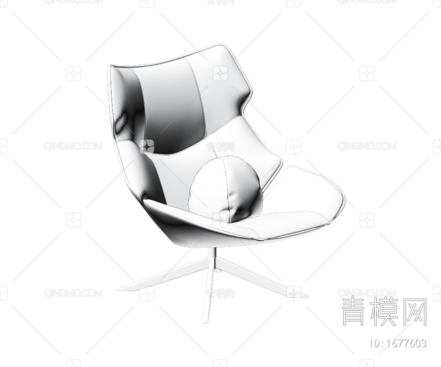 单椅3D模型下载【ID:1677603】
