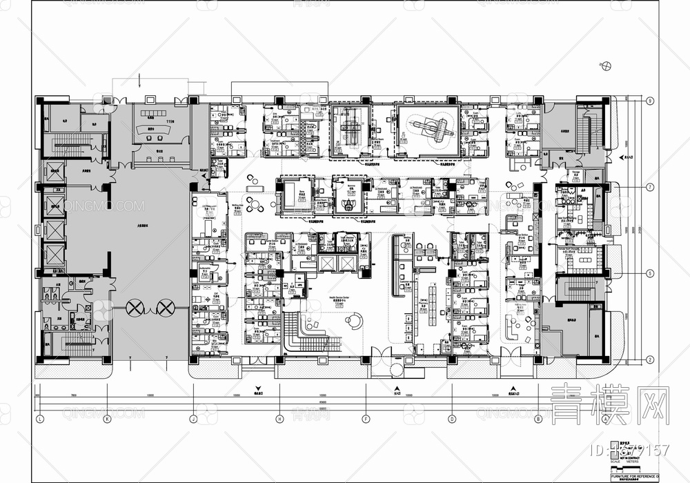 医院门诊部室内施工图 医院 门诊 诊所 诊室【ID:1679157】