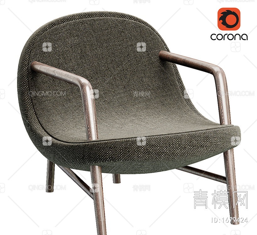 扶手椅3D模型下载【ID:1679424】