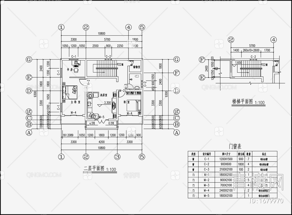 别墅住宅建筑 施工图【ID:1679970】