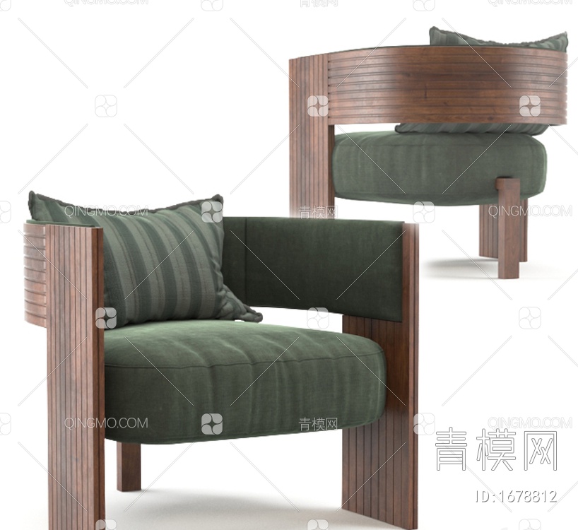 休闲椅3D模型下载【ID:1678812】