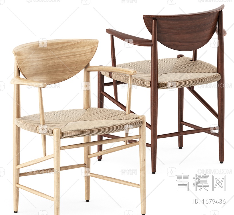 单椅3D模型下载【ID:1679436】