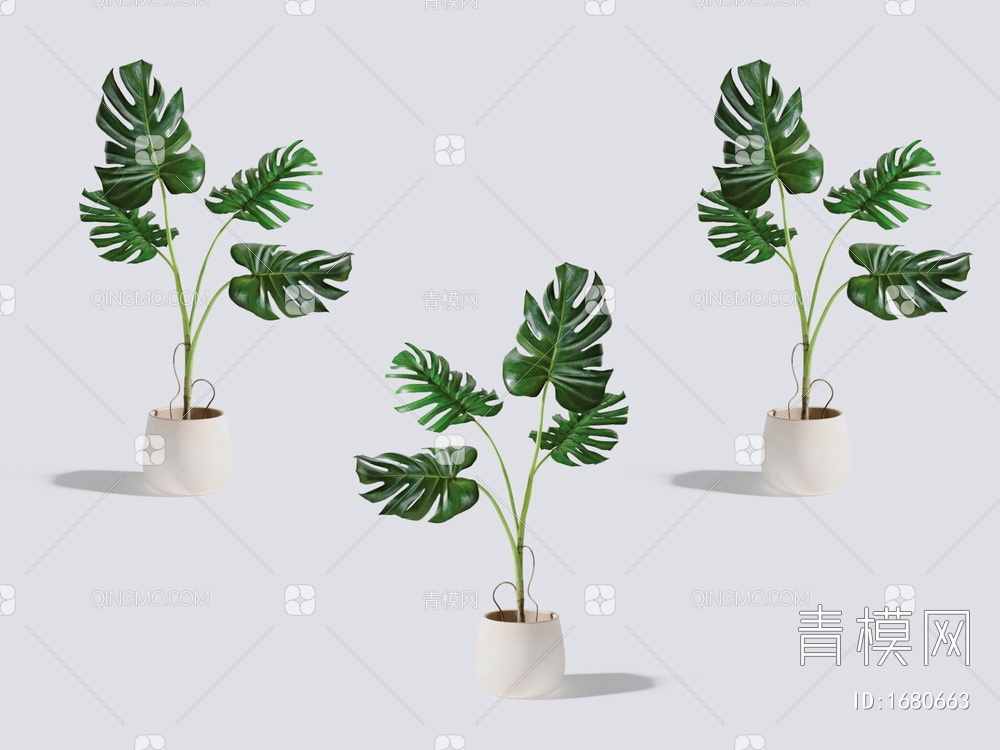 盆栽3D模型下载【ID:1680663】