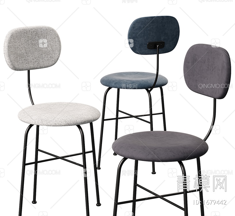 餐椅3D模型下载【ID:1679442】