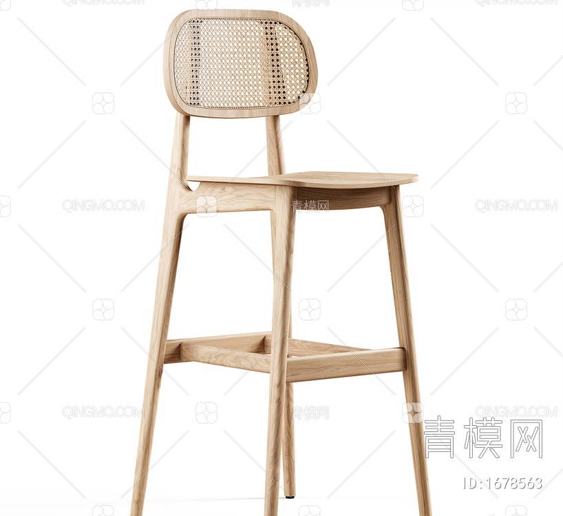 吧椅3D模型下载【ID:1678563】