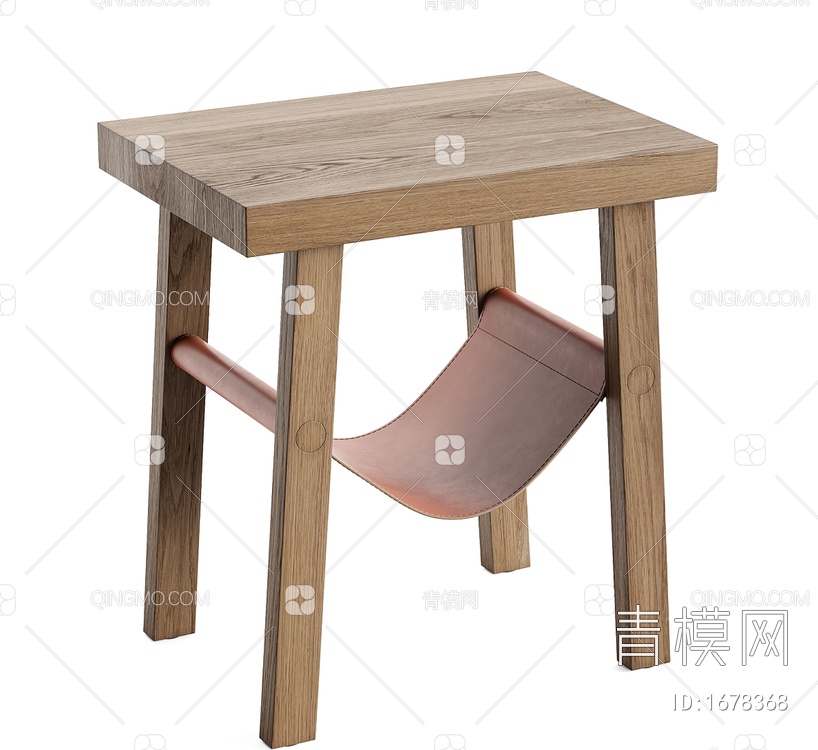 木凳矮凳3D模型下载【ID:1678368】