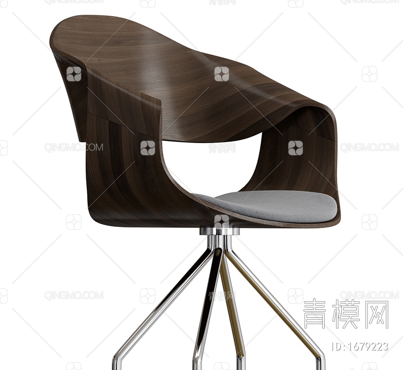 办公椅3D模型下载【ID:1679223】