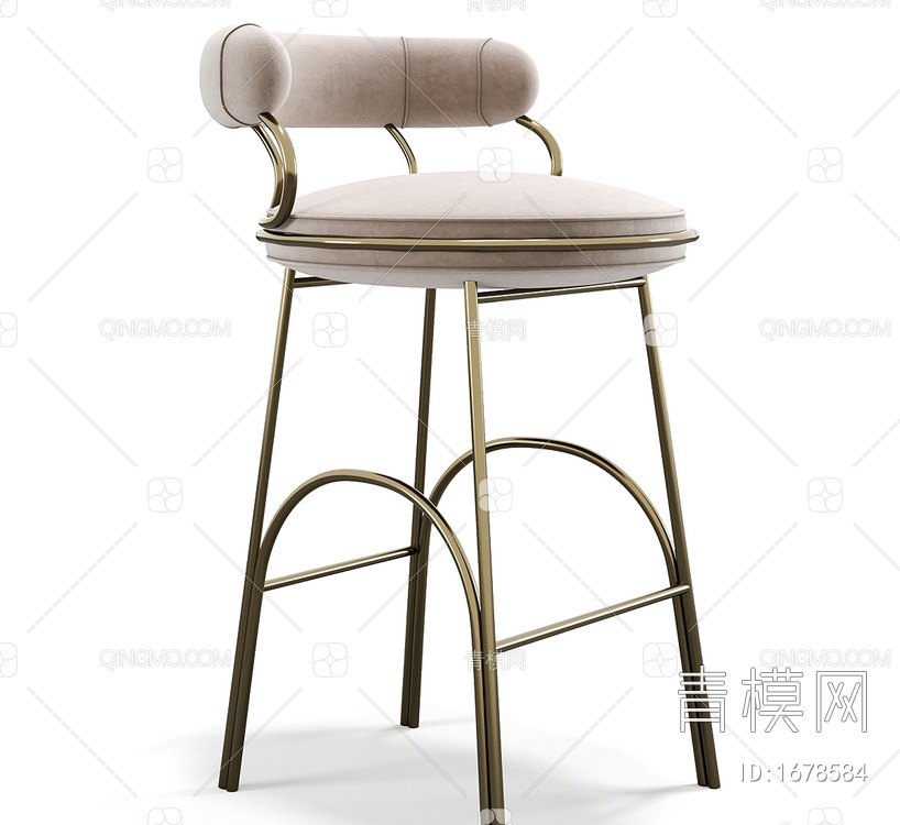 吧椅3D模型下载【ID:1678584】