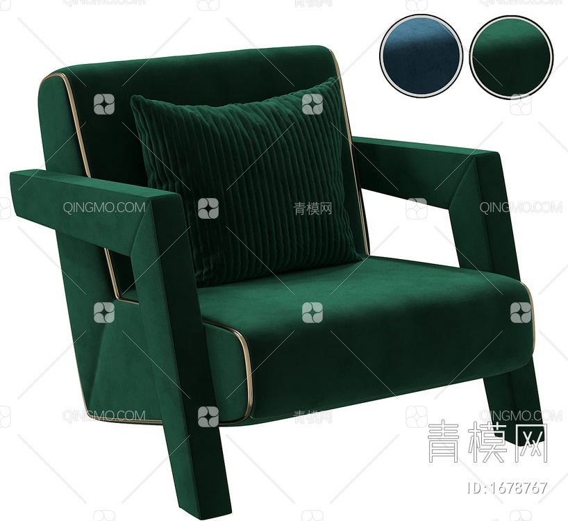 扶手椅3D模型下载【ID:1678767】