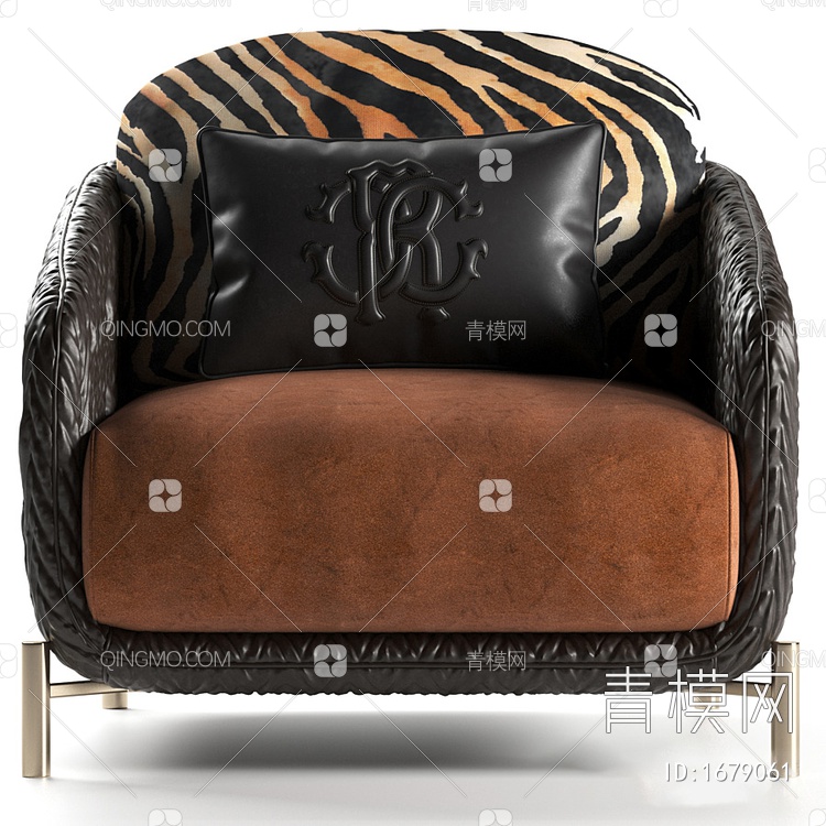 罗伯托卡瓦利的克利夫顿扶手椅3D模型下载【ID:1679061】
