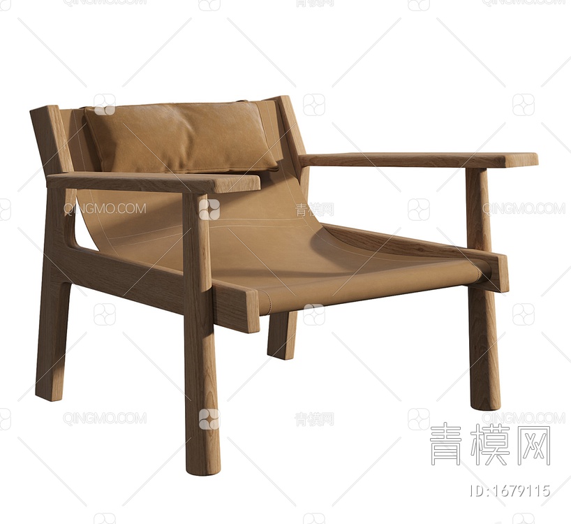 单椅3D模型下载【ID:1679115】