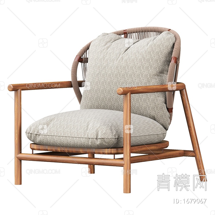 格洛斯特蕨类扶手椅3D模型下载【ID:1679067】