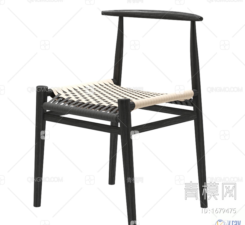 餐椅3D模型下载【ID:1679475】
