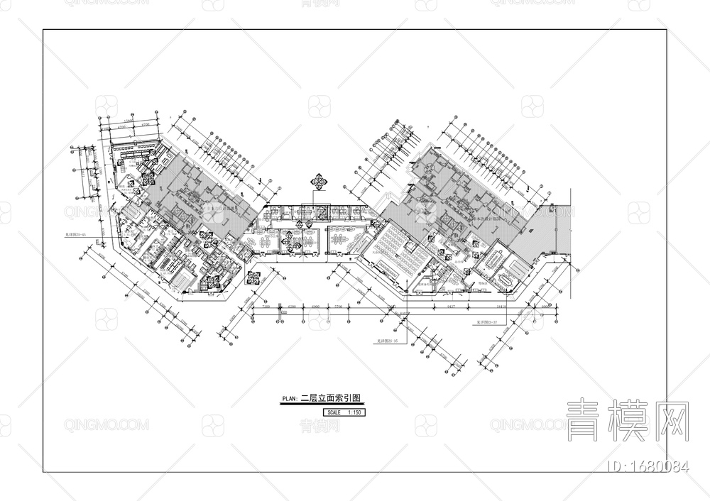 派出所装修施工图【ID:1680084】