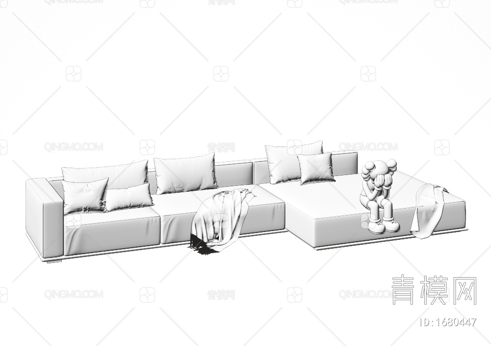多人沙发3D模型下载【ID:1680447】