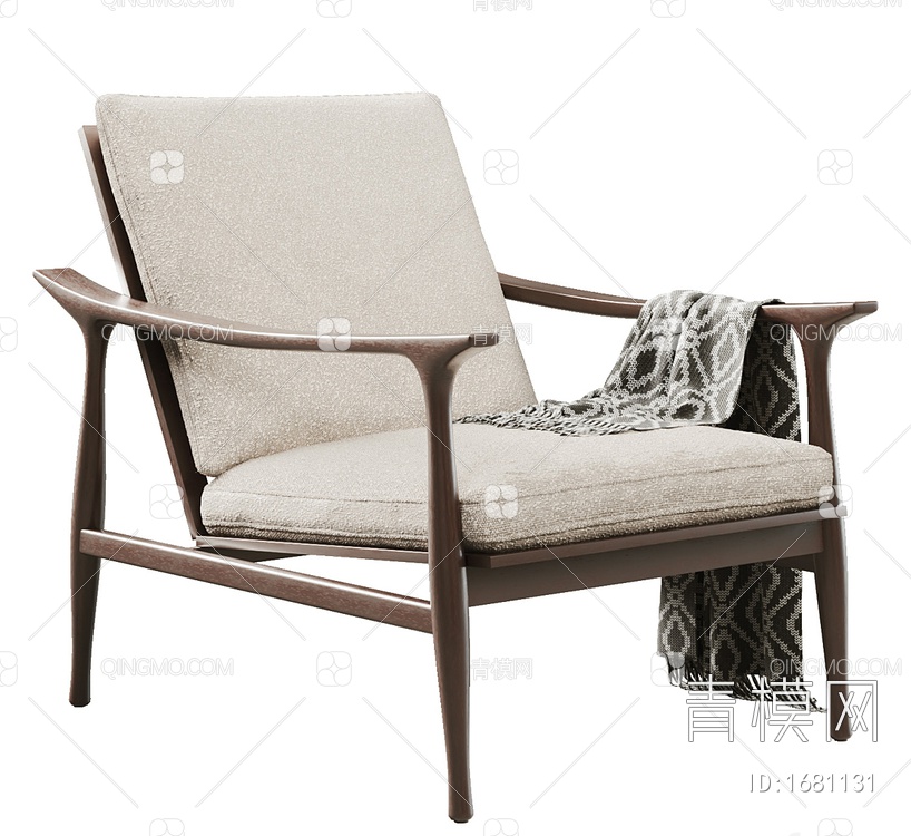 椅子 扶手椅3D模型下载【ID:1681131】