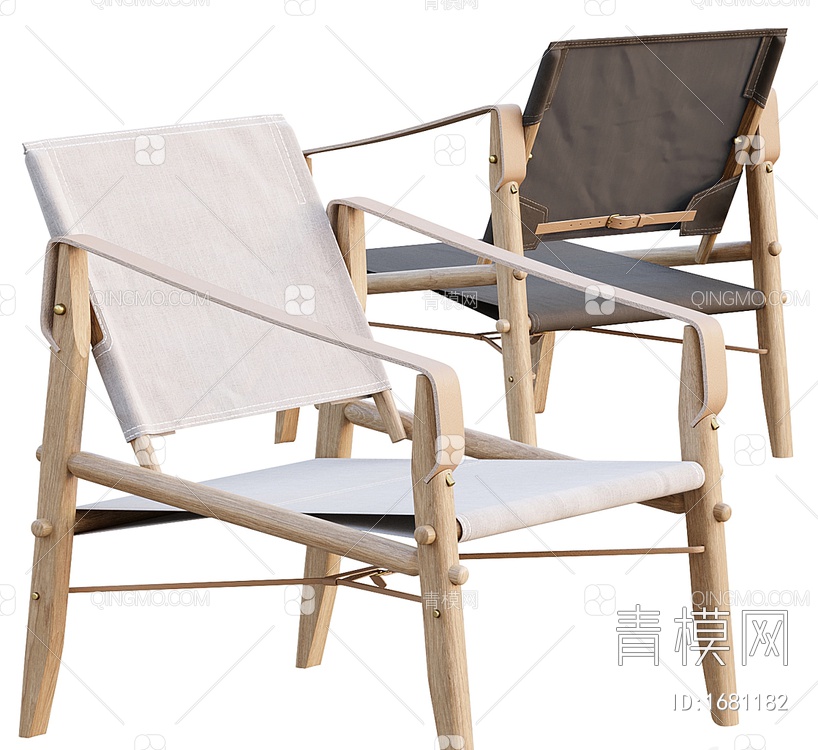 休闲单人椅3D模型下载【ID:1681182】
