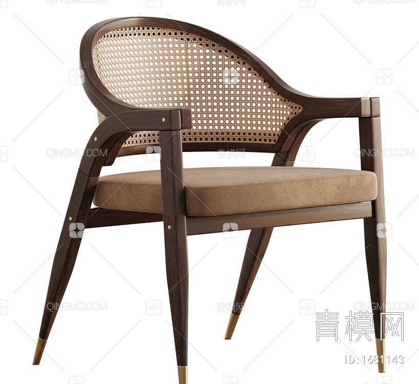餐椅3D模型下载【ID:1681143】