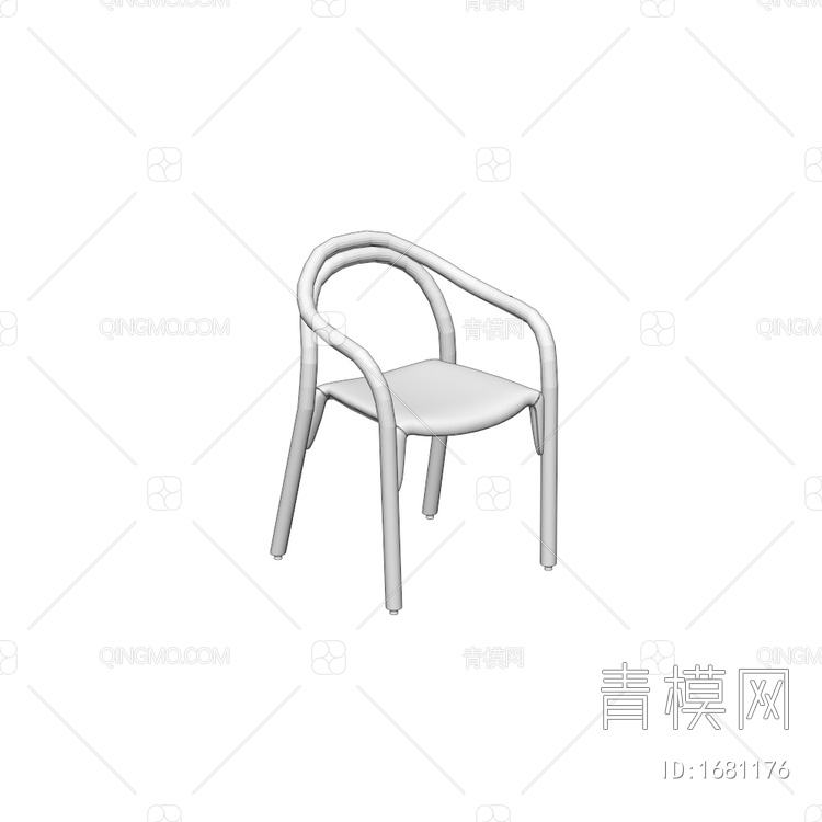 餐椅3D模型下载【ID:1681176】