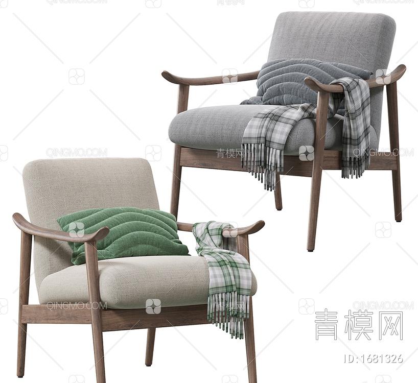 手扶单椅3D模型下载【ID:1681326】