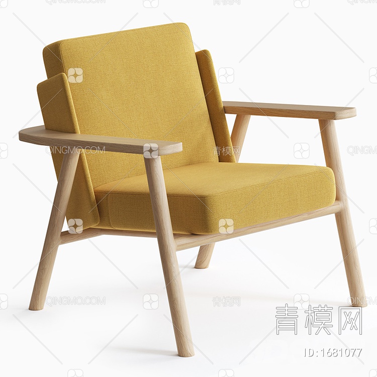 扶手椅3D模型下载【ID:1681077】