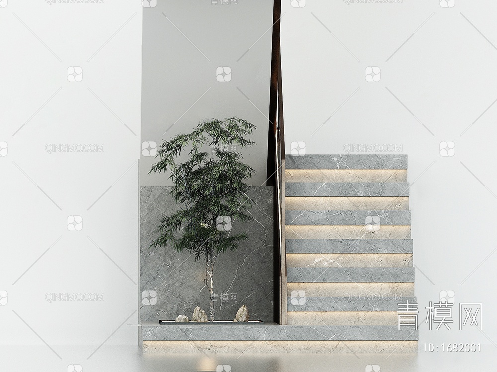楼梯间3D模型下载【ID:1682001】