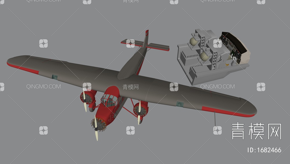 军事飞机SU模型下载【ID:1682466】
