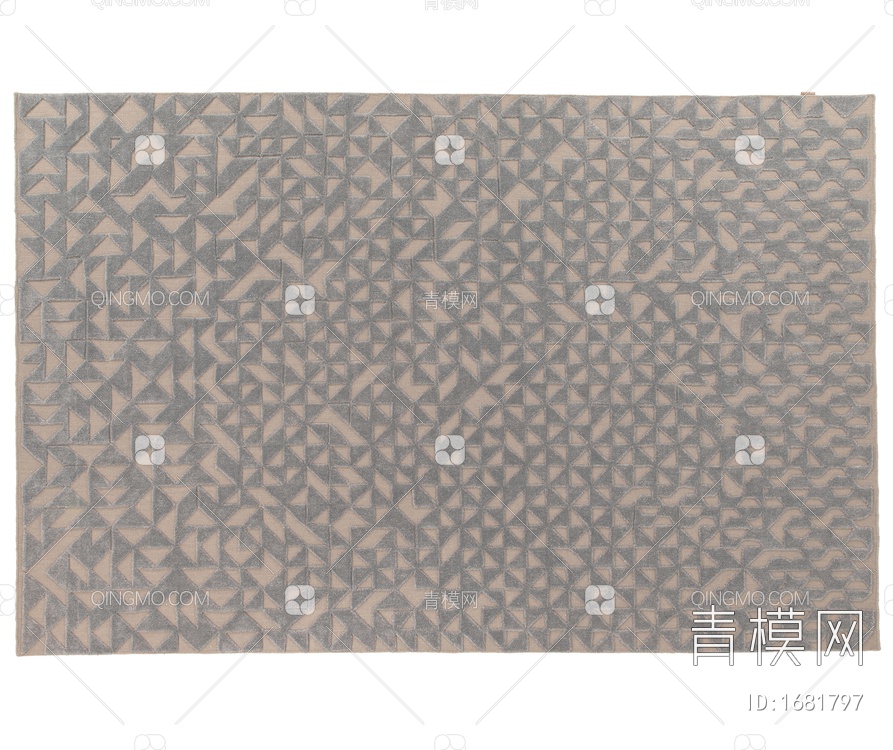 灰咖色几何地毯贴图下载【ID:1681797】