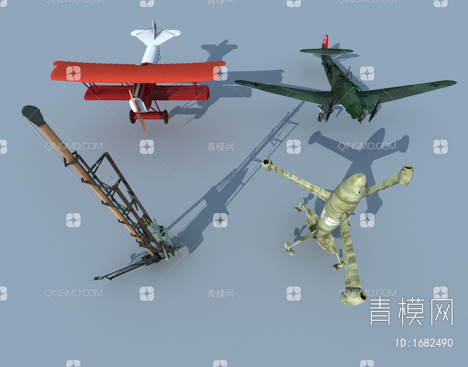 军事飞机SU模型下载【ID:1682490】