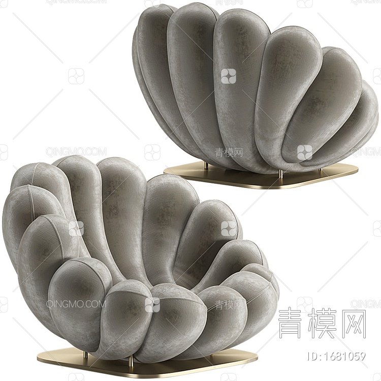 扶手椅3D模型下载【ID:1681059】