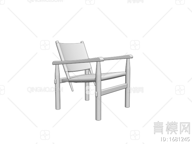 单椅3D模型下载【ID:1681245】