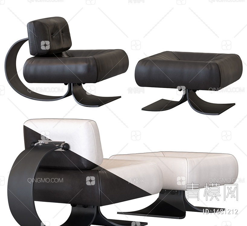 躺椅3D模型下载【ID:1681212】