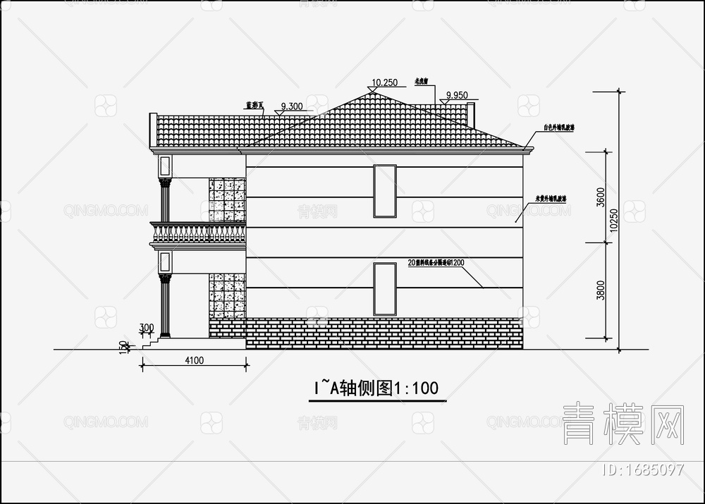 别墅设计 施工图 概念方案 效果图【ID:1685097】