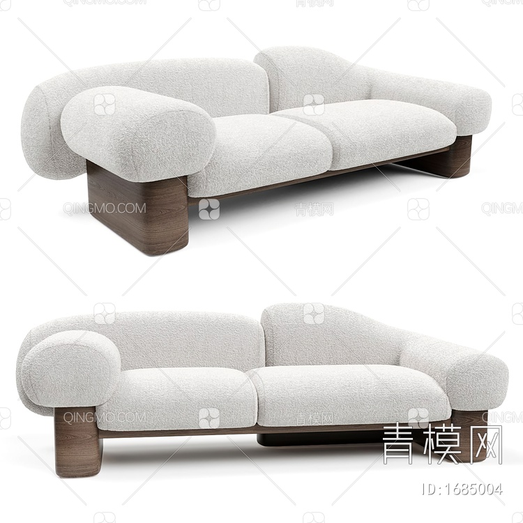 双人沙发3D模型下载【ID:1685004】