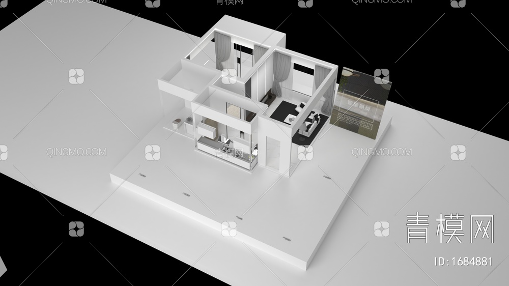 智能家居沙盘道具3D模型下载【ID:1684881】