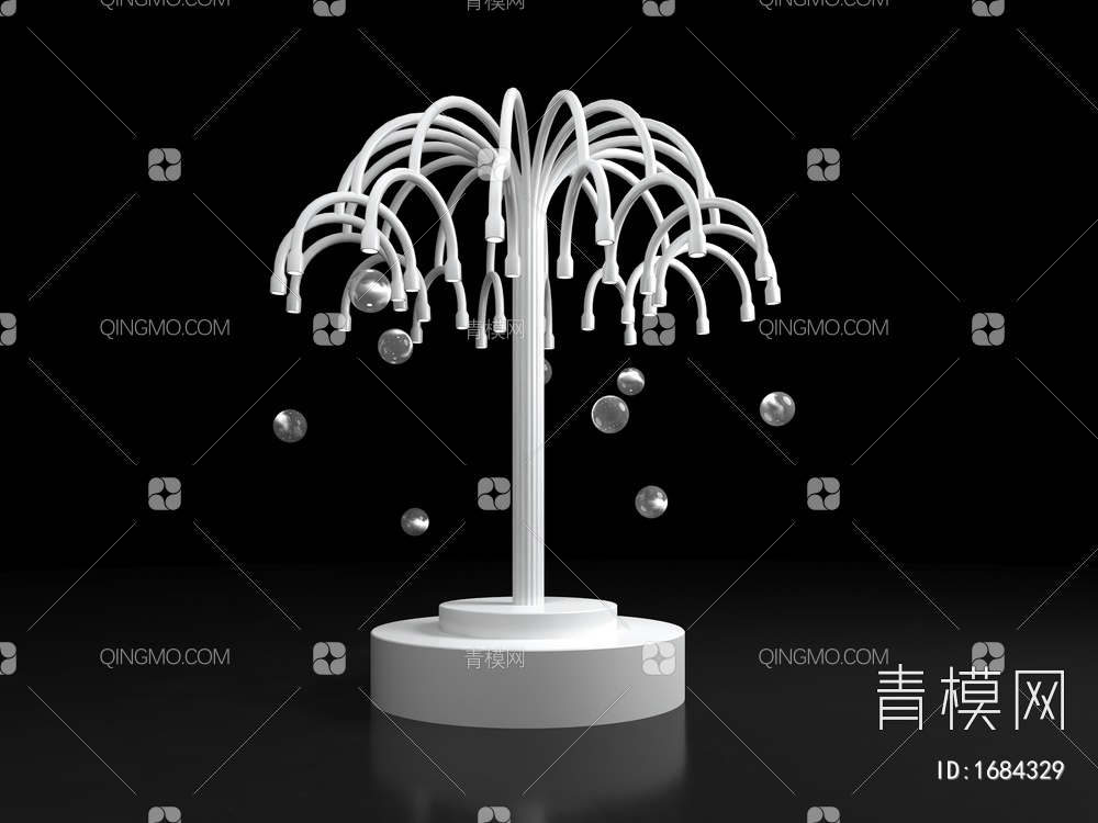 烟泡树3D模型下载【ID:1684329】