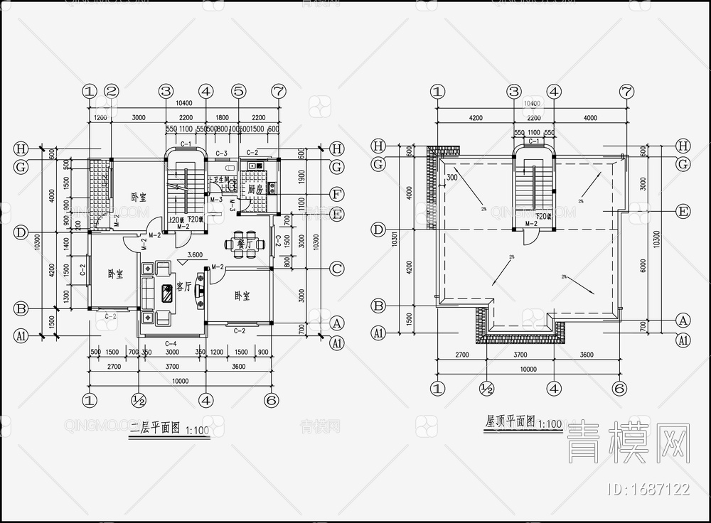 别墅效果图 施工图【ID:1687122】