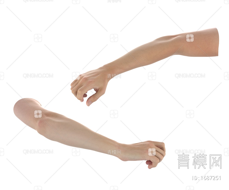 艺术雕塑 手臂男士3D模型下载【ID:1687251】