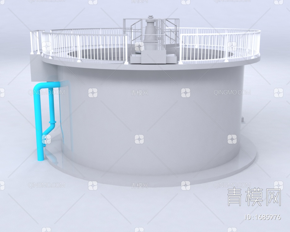 污水处理厂 净化厂 沉淀池3D模型下载【ID:1685976】