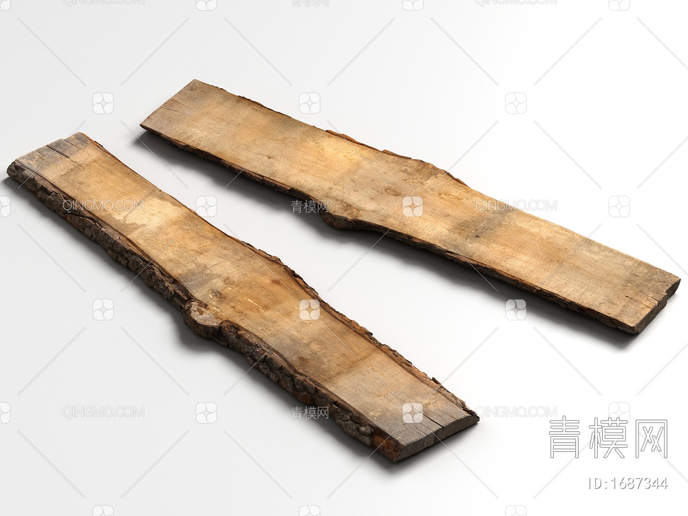木板 木头 木材 木柴 朽木SU模型下载【ID:1687344】