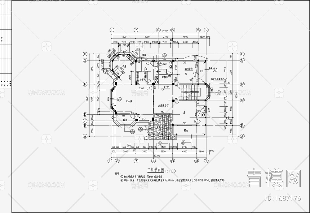 别墅效果图 施工图【ID:1687176】