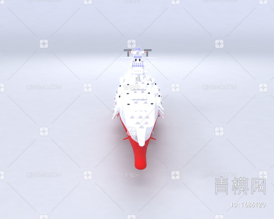 科幻武装战列舰3D模型下载【ID:1686120】