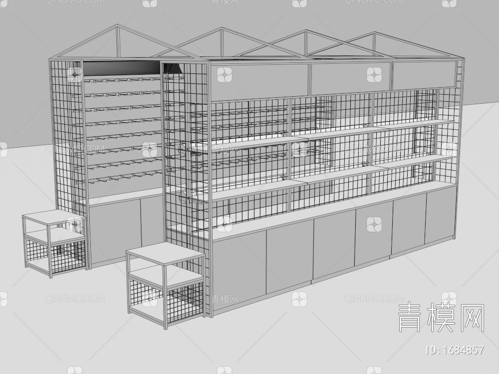 饰品货架3D模型下载【ID:1684857】