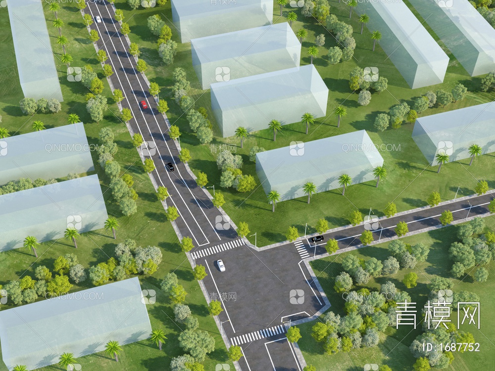 道路景观外观改造3D模型下载【ID:1687752】