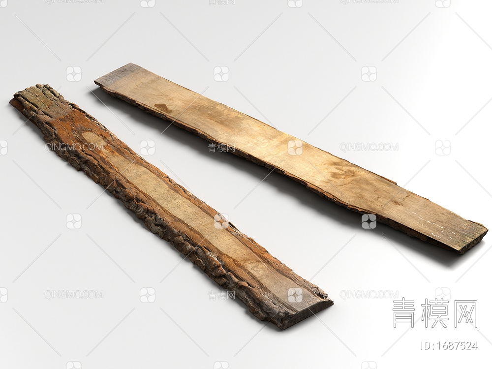 木板 木头 木块 木材 木条 原木 木柴3D模型下载【ID:1687524】