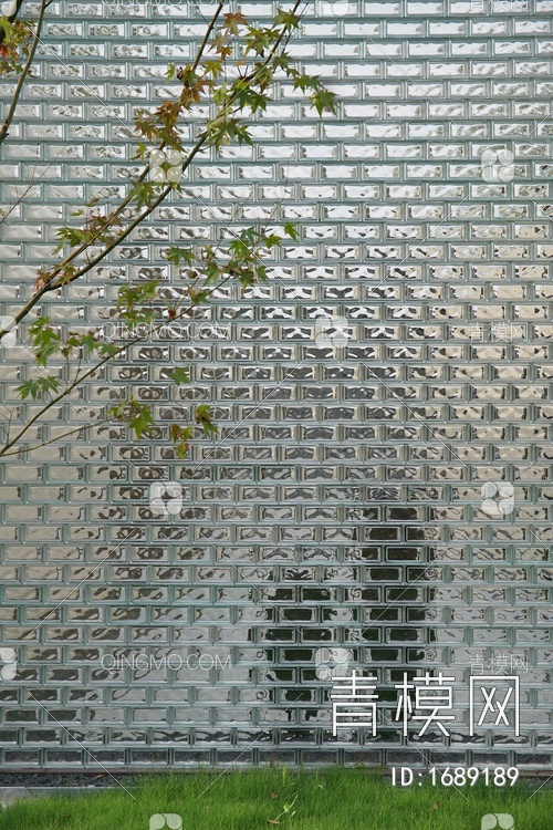 玻璃砖 隔断 玻璃隔断 玻璃墙 半透明墙贴图下载【ID:1689189】