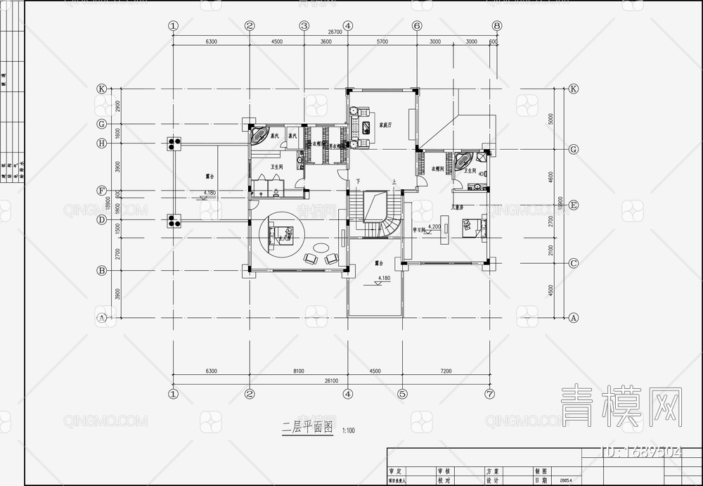 别墅设计效果图 施工图【ID:1689504】