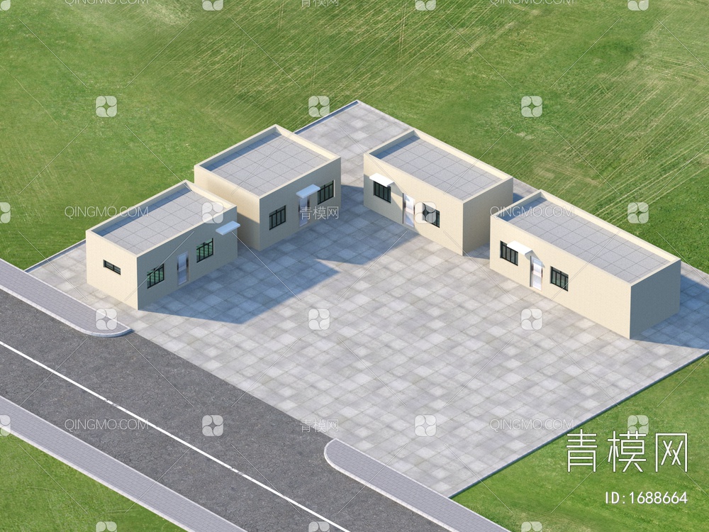 电房建筑3D模型下载【ID:1688664】